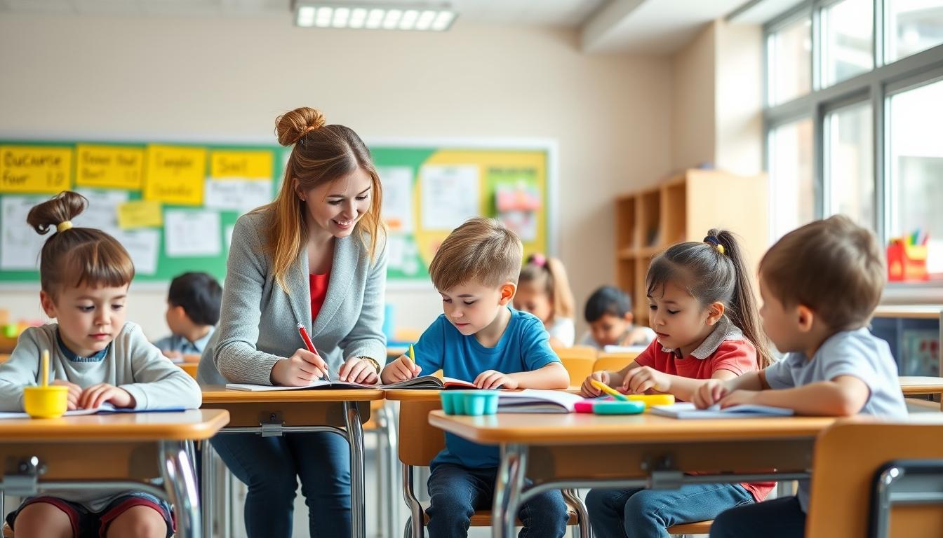 Students working in research laboratory
