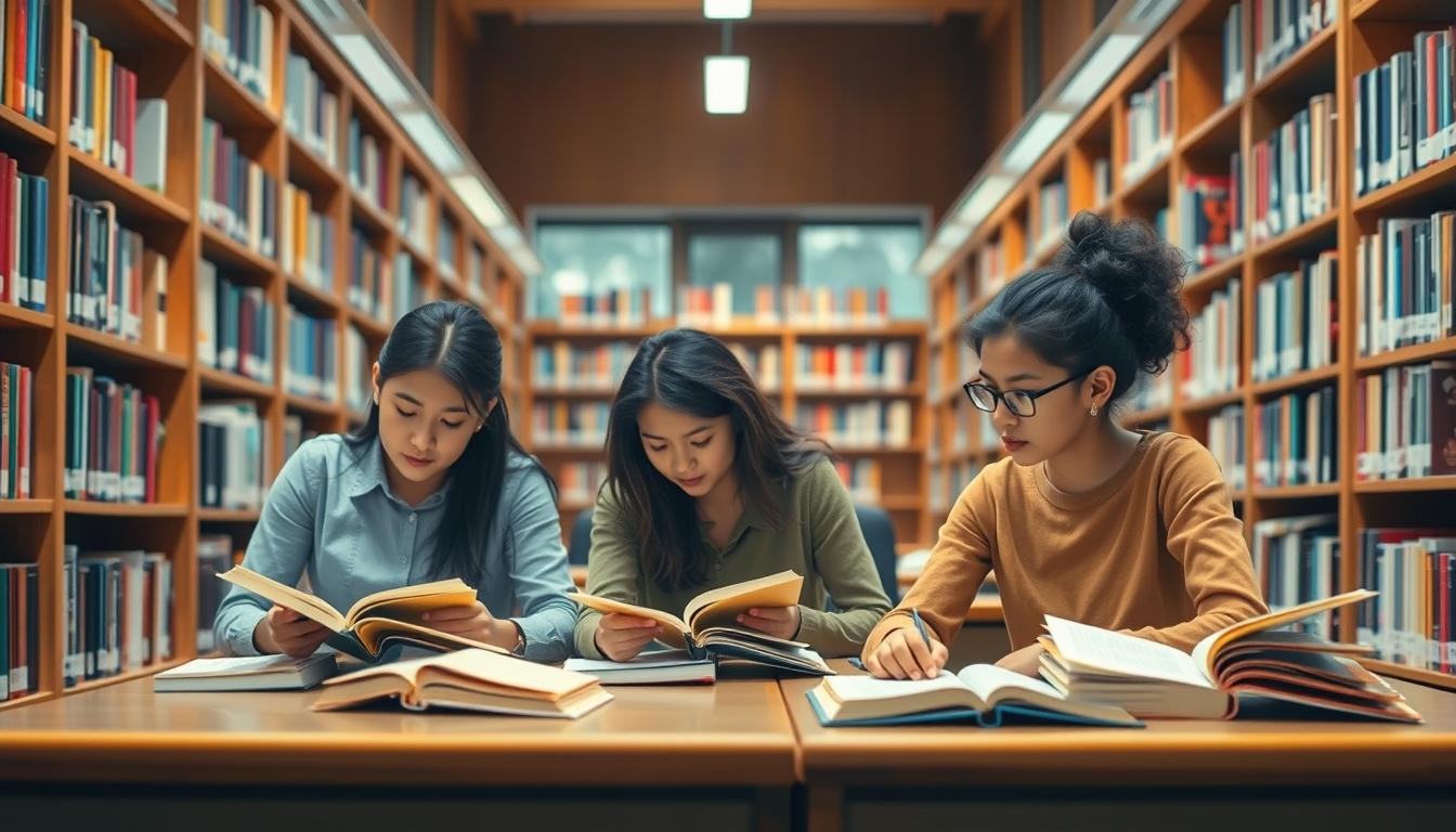 Structured study materials and learning resources on a desk